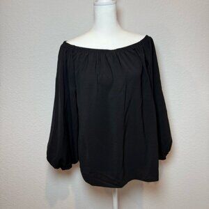 Black Off-Shoulder Blouse